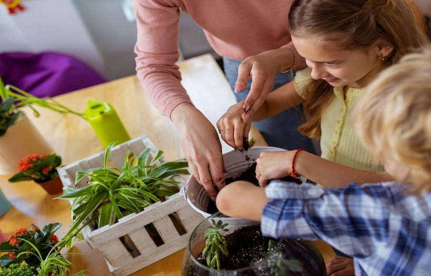 The positive effects that gardening can have on the growth of children